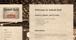 Desktop Screenshot of anhalthall.com