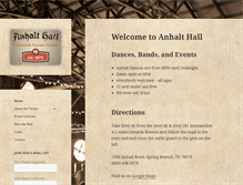 Tablet Screenshot of anhalthall.com
